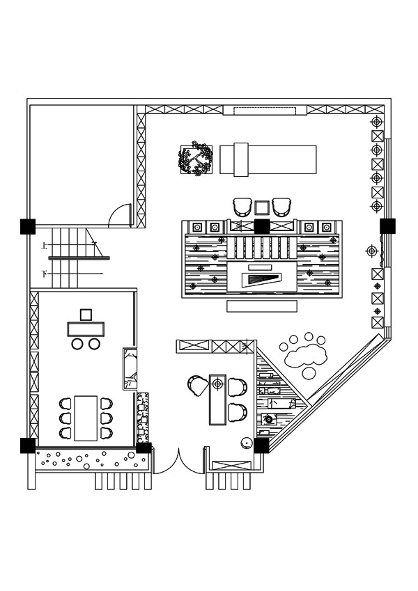 合肥观茶天下茶室——许建国建筑室内装饰设计有限公司_3一层平面图.jpg