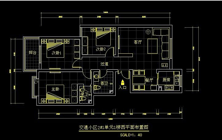 几个平面方案（重点是客厅）帮忙选个舒适的_这个就是中规中矩，但总觉得沙发距电视墙太远