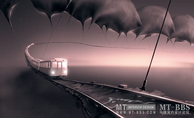 Alex Andreev 笔下的天空之城_气球悬吊着的下一代地铁，正展开星际漫游之旅。.jpg
