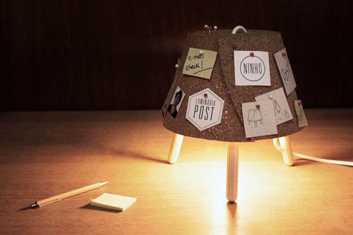 Studio Ninho灯具_Post-Luminaire-cork-lamp5.jpg