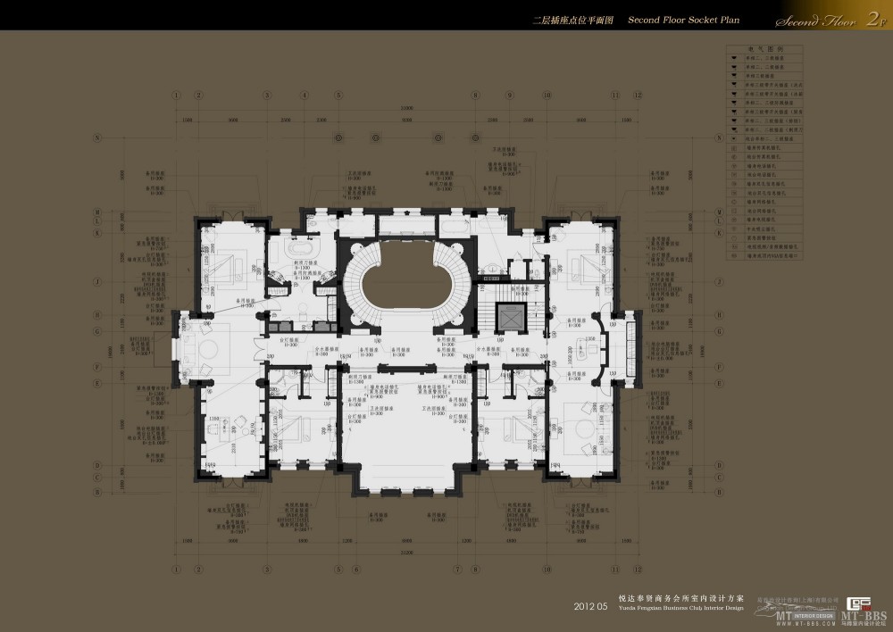 葛乔治--悦达奉贤商务会所概念设计201205_B04 Second Floor Power Socket Plan.jpg