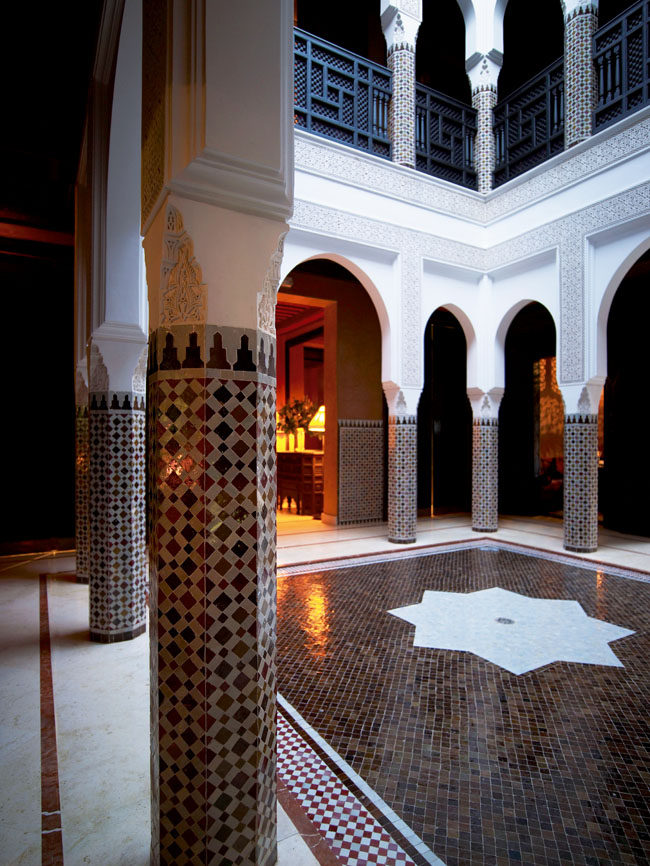 摩洛哥豪华酒店LA MAMOUNIA_Patio restaurant Le Marocain.jpg