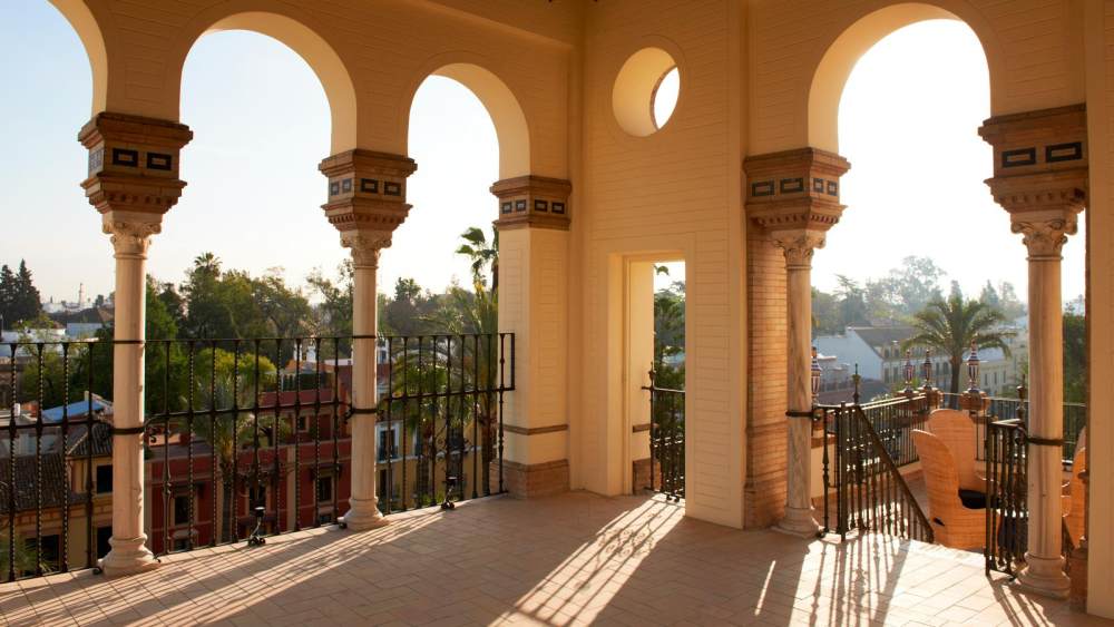 西班牙塞维利亚阿方索十三世酒店 Hotel Alfonso XIII, Seville_HDHotelAlfonsoXIIISevilleTorreonview.jpg