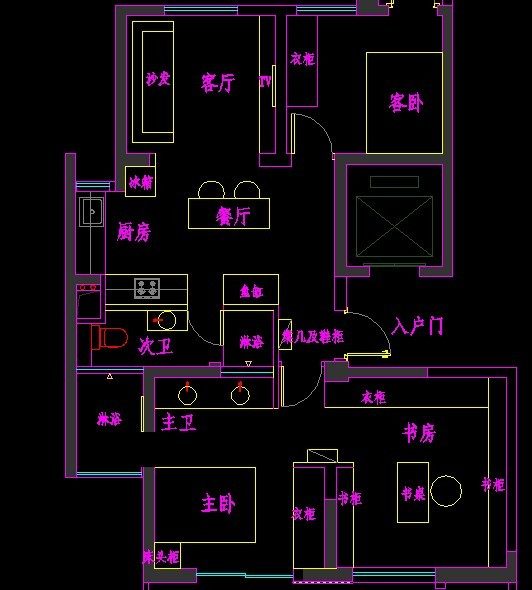 小户型求赐教 尤其卫生间改动_PLAN-A.jpg