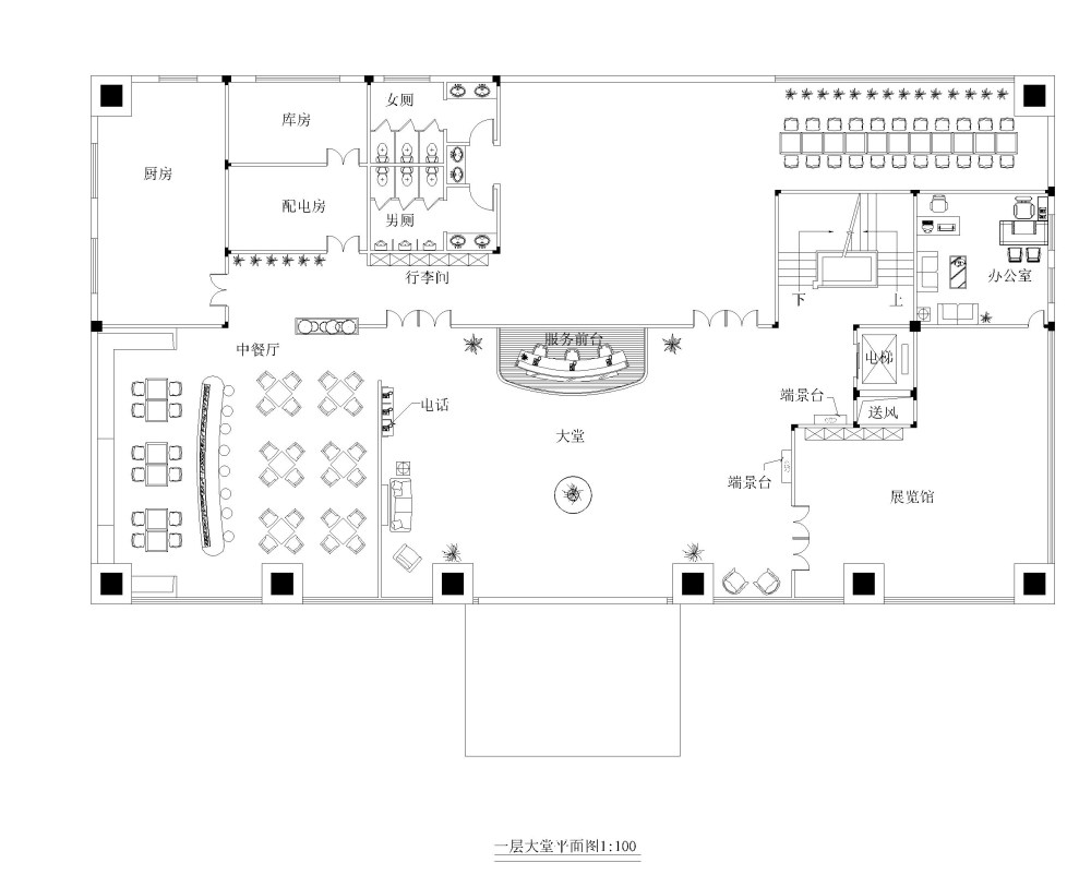 敦煌市沙漠驿站度假酒店设计_沙漠驿站平面图1.jpg