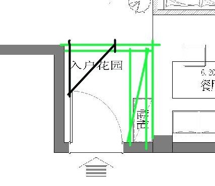 完全被拖着鼻子走。饶不出那个圈。三房平面求解！！_我觉得入户这样不错