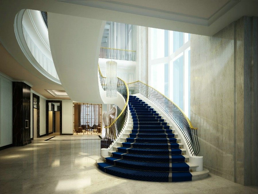 深圳朗廷酒店 The Langham, Shenzhen_Lobby Grand Staircase.jpg