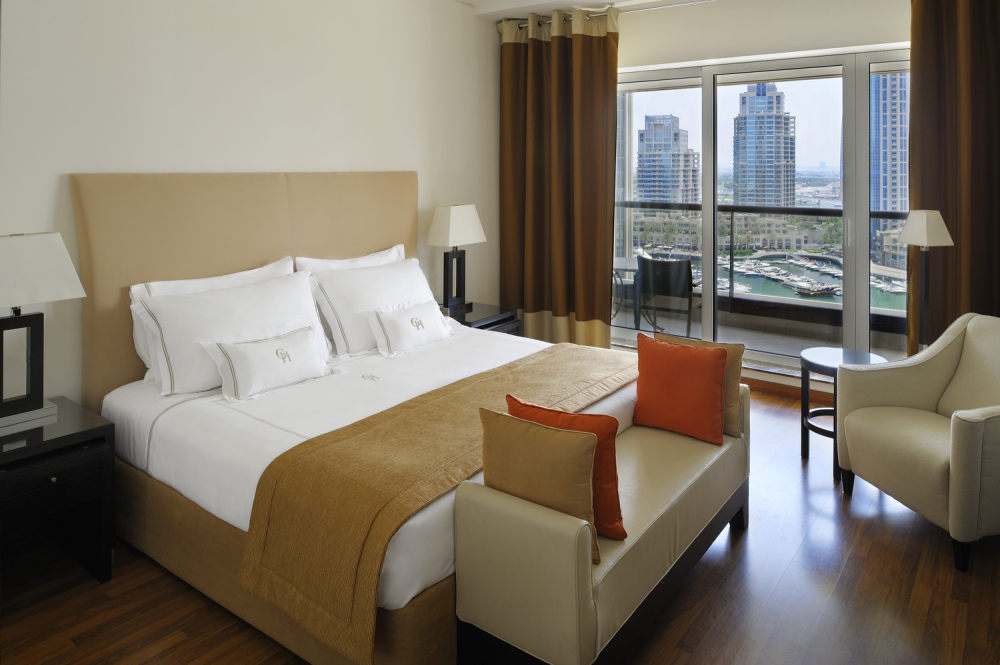 17)Grosvenor House Dubai, Dubai, United Arab Emirates_12)Grosvenor House Dubai—Apartments – Bed Room 拍攝者 Luxury Collection Hotels.jpg