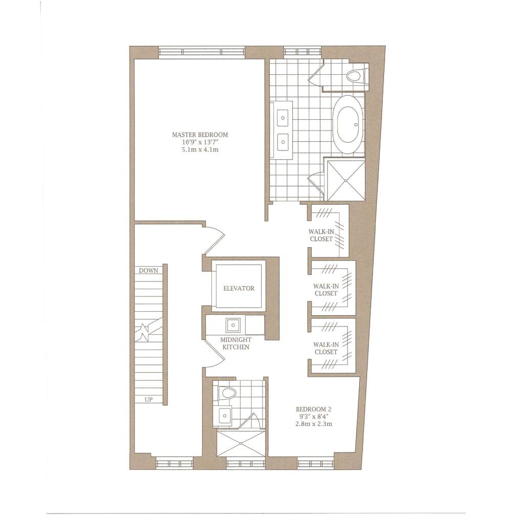 Yabu Pushelberg-纽约哈得逊河畔 58 Bethune Street_58_bethune_master_bedroom_floorplan.jpg