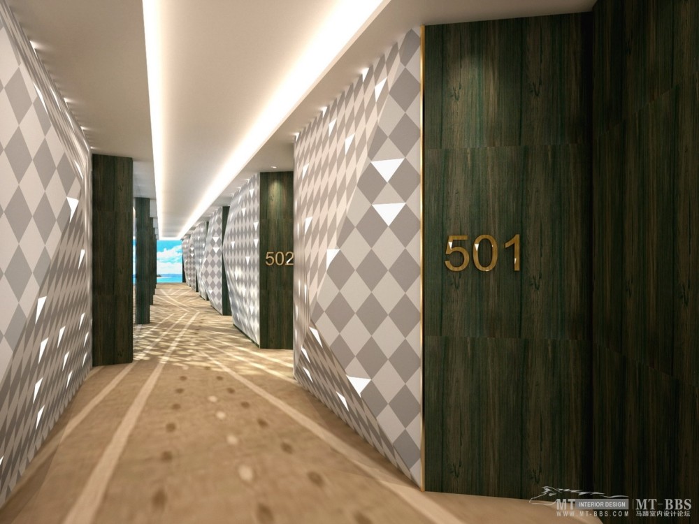 BENYUND--南沙湾酒店最终效果图(投标)_Guest Room Corridor 客房走廊.jpg