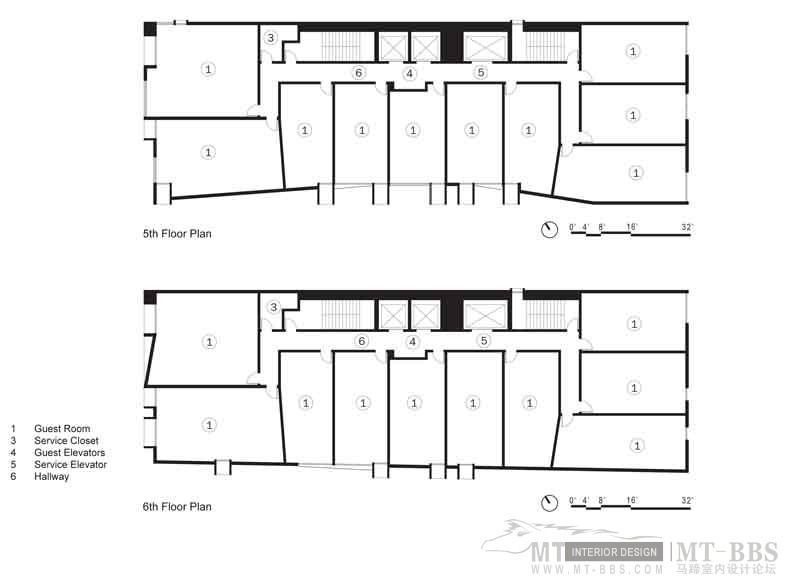 加州洛杉矶TCH精品酒店 / Abramson Teiger Architects_1337903500-level-4-5-plan.jpg