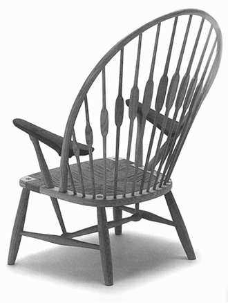 新手，分享一点资料【丹麦经典椅子】来捧个人场~~_peacock-Hans J.Wegner 1947.jpg