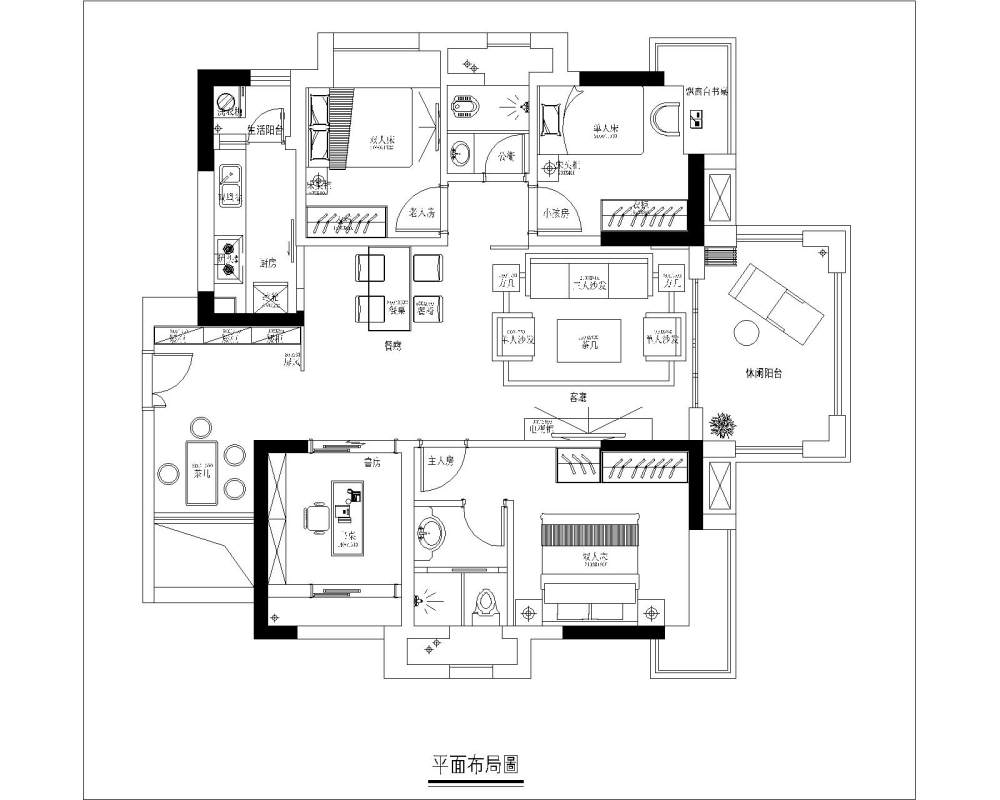 一个户型，十几个方案！求大家点评！_111.jpg