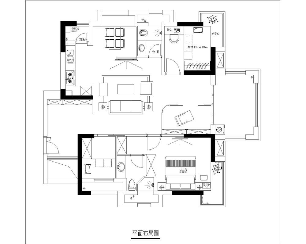 一个户型，十几个方案！求大家点评！_4444.jpg