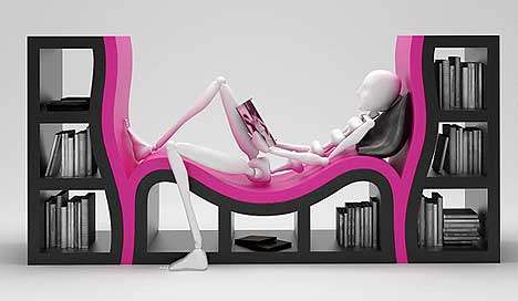 收集的一些有创意的东西 不断更新_my747508011705创意家居——带躺椅的书柜.jpg