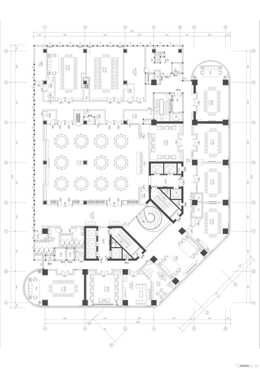 郑州景峰国际中心酒店客房方案设计 更新平面 公共空间_3.jpg