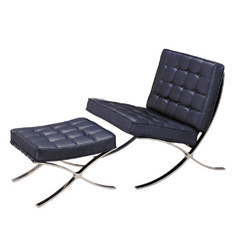 《100年100位家具设计师》作品珍藏_巴塞罗那椅 Mies Van der Rohe 米斯 德国1.jpg