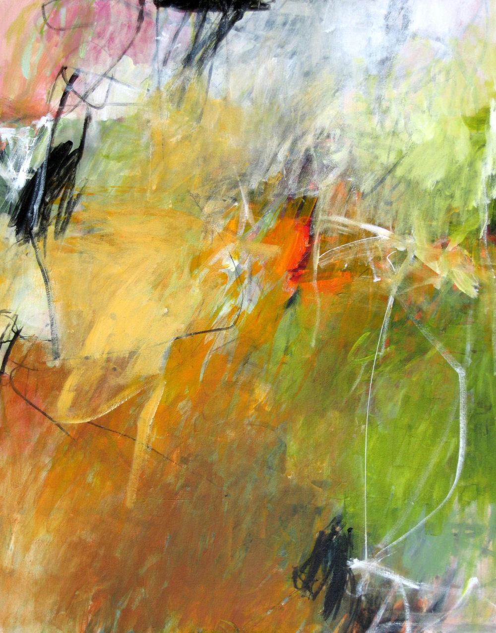 国外50个画家抽象画系列 Abstract Painting_16 Foust - Tangerine24x30 Canvas_resized.jpg
