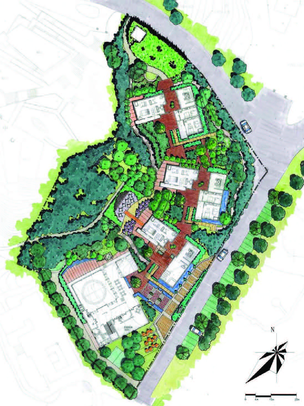 昆明Innhouse生态酒店_50a680ccb3fc4b46eb0000b0_innhouse-eco-hotel-oval-partnership_scape_site_plan.png