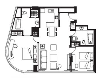 Ascott Raffles City Beijing北京雅诗阁来福士中心服务公寓_Ascott_Raffles_City_Beijing_Two_Bedroom_Executive.jpg