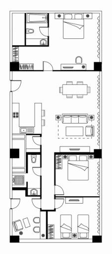 Ascott-Somerset Heping Shenyang沈阳盛捷和平服务公寓_Somerset_Heping_Shenyang_Three-Bedroom_Deluxe.jpg