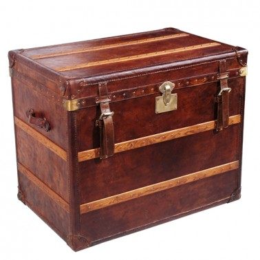 经典的家具CASA PAGODA_Cunard Trunk (with Oak) - Vintage Leather Cigar - 02.jpg