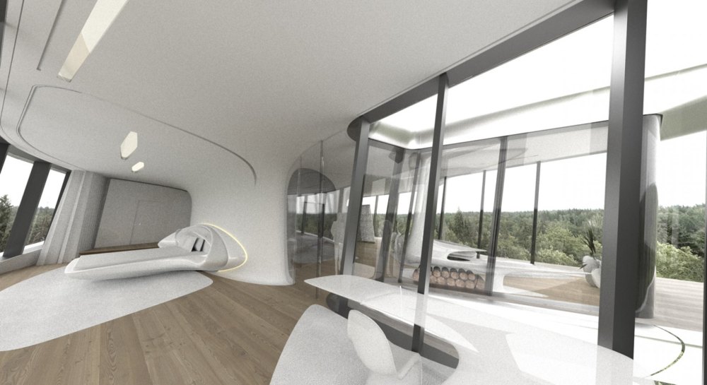 Naomi Campbell’s New Home In Rublyovka-莫斯科_9-Space-age-bedroom-design.jpg