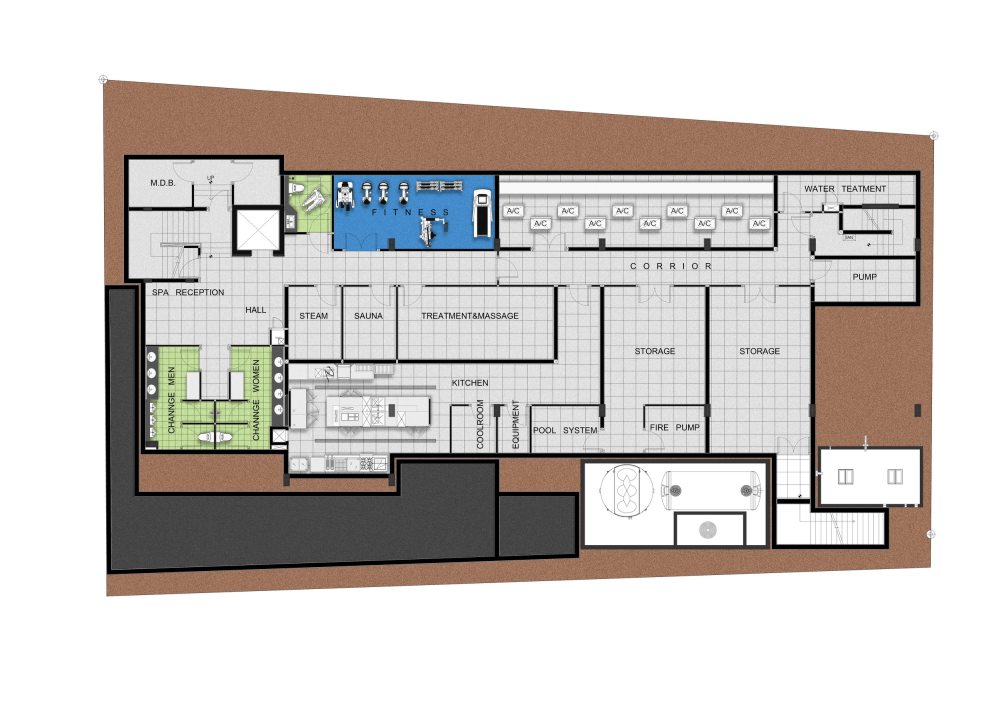 Yoo Studio-泰国苏梅岛海滩住宅 The Beach Samui_0BASEMENT.jpg