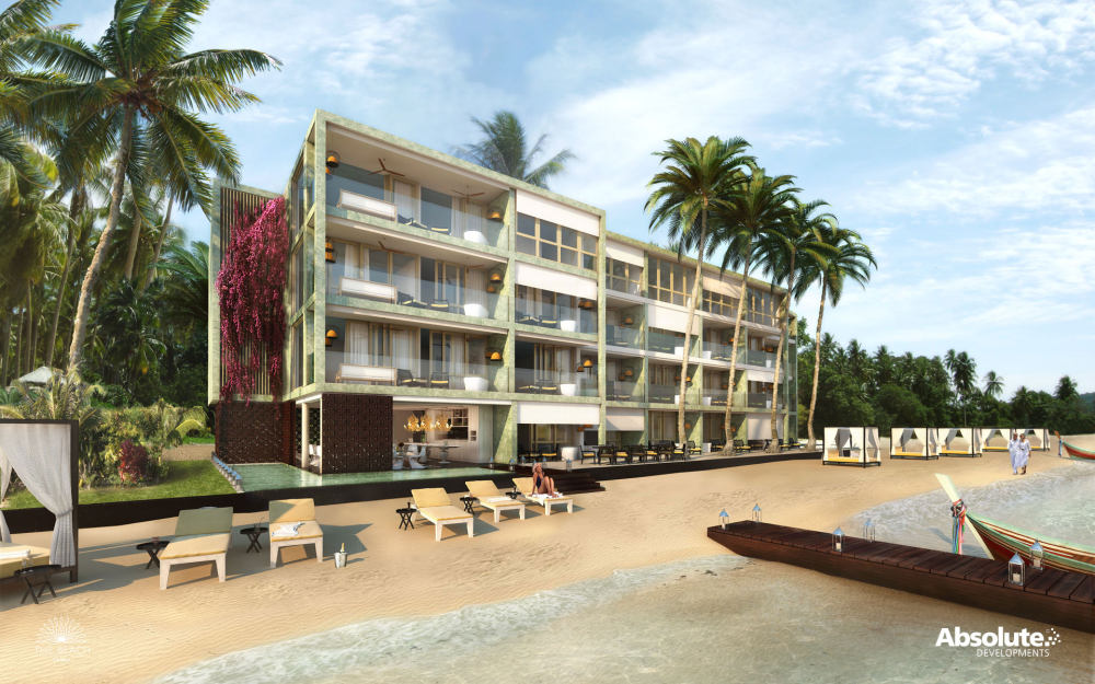 Yoo Studio-泰国苏梅岛海滩住宅 The Beach Samui_Beach-Samui_View-from-sea_1920x1200.jpg