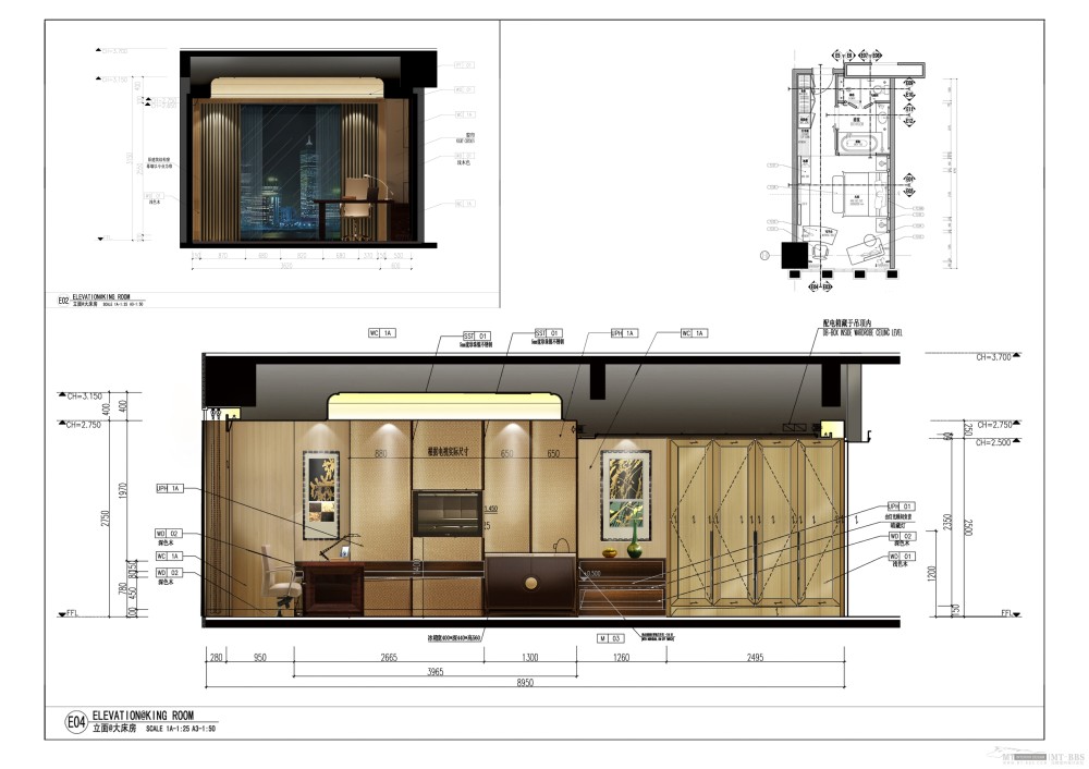 LEO INTER--泉州万达文华酒店样板房彩色立面_大床房立面E04.jpg