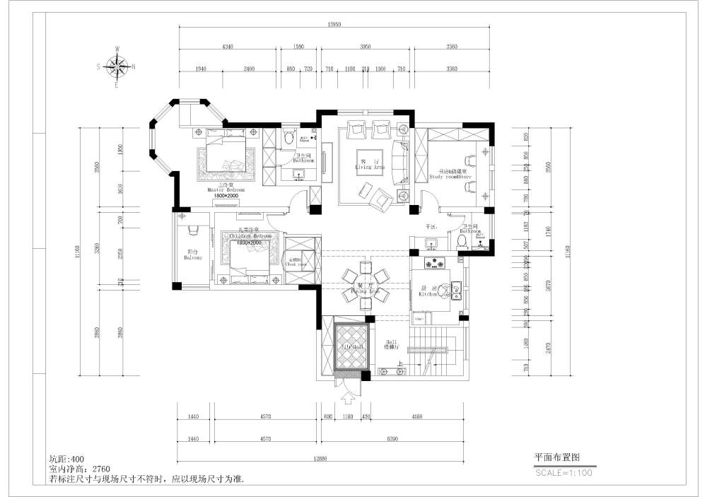 一个复式空间设计了两套方案，望高手点评一下_新块a-Model.jpg03.jpg