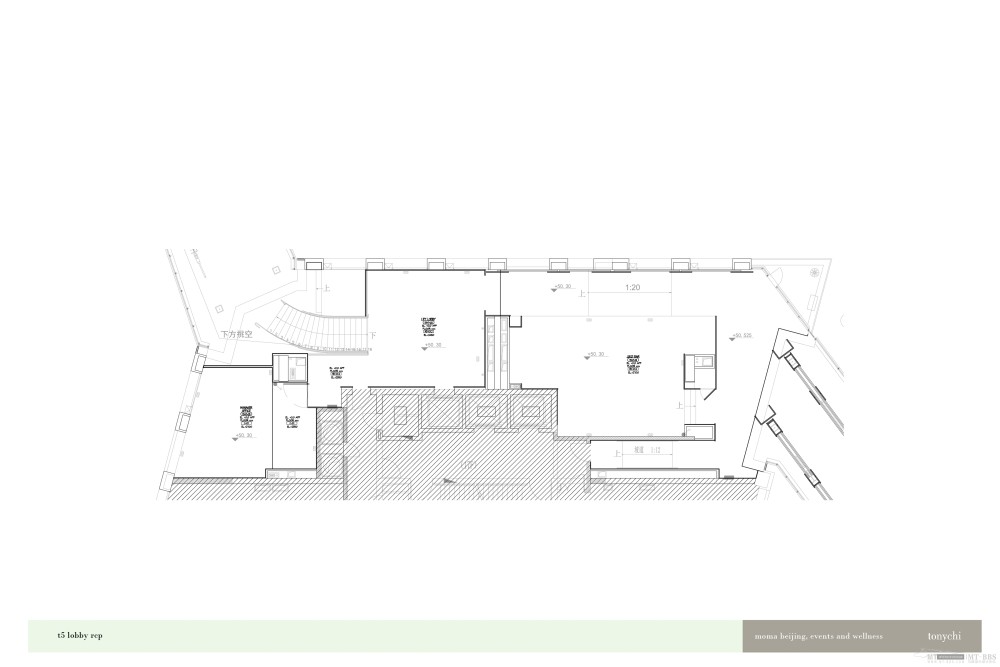 季裕堂(TongChi)--北京万国城(MOMA Beijing)方案概念 195P_160 SKB T5 lift lobby juice bar zoom in rcp.jpg