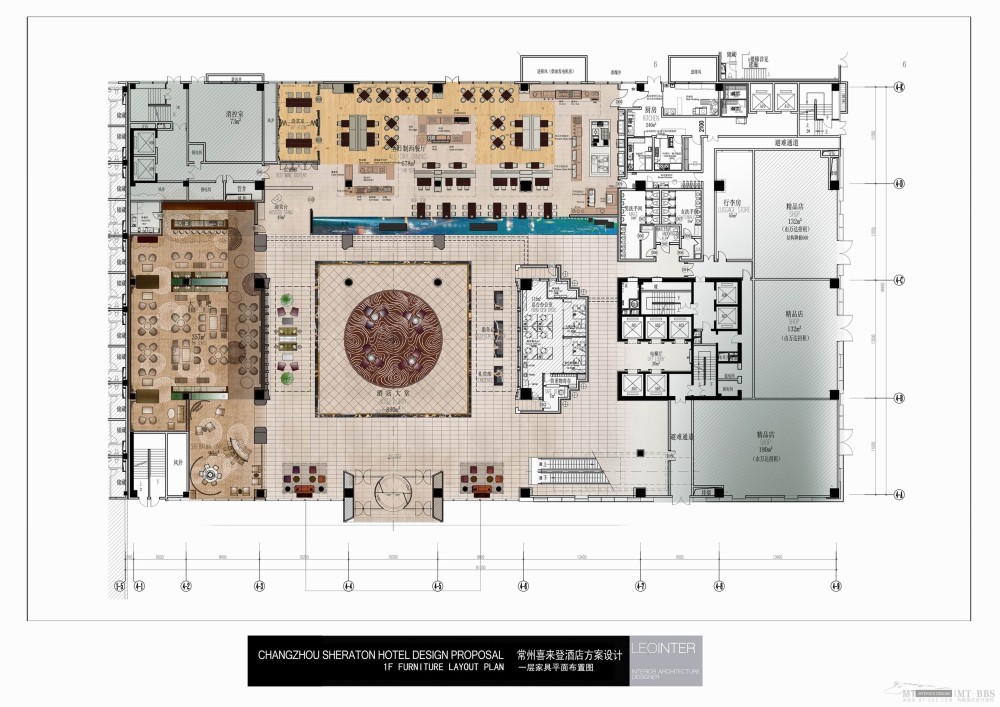 LEO INTER-常州万达喜来登公区彩色平立面概念设计_01_1F FURNITURE LAYOUT PLAN 一层家具平面布置图.jpg