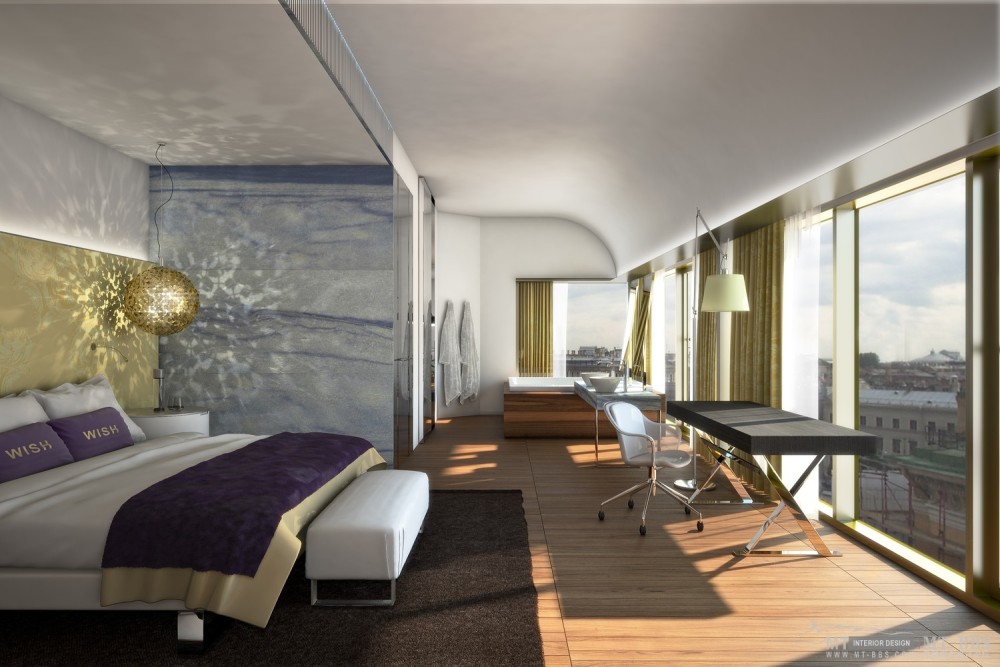 俄罗斯联邦圣彼得堡W酒店_10)W St. Petersburg—Extreme WOW Suite - Bedroom - Rendering 拍攝者.jpg