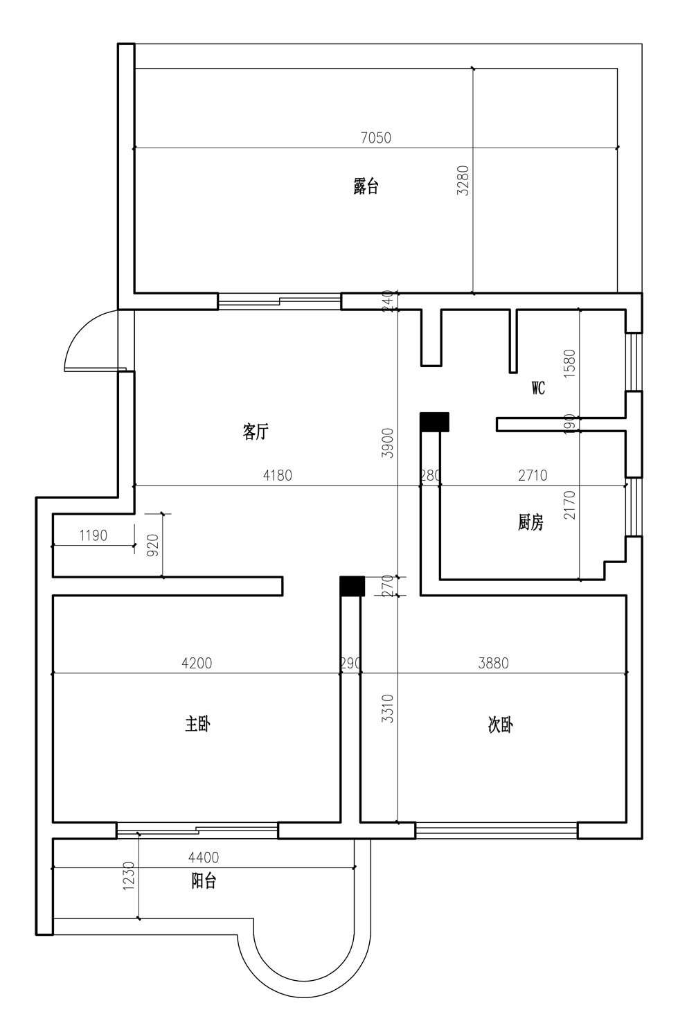 原始平面图