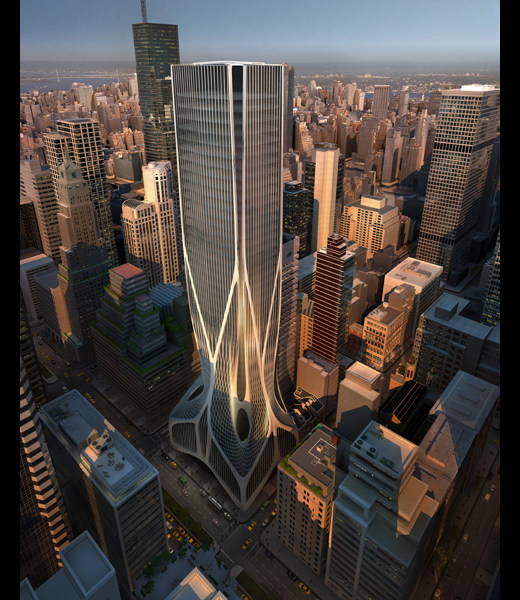 福斯特赢得纽约新摩天楼竞争-The 425 Park Architecture Competition_zaha_2.jpg