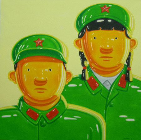 陈设用装饰画_《Soldier Family》 78cmx78cm Collotype Print 《军人家庭》珂罗版画2007    5000.jp.jpg