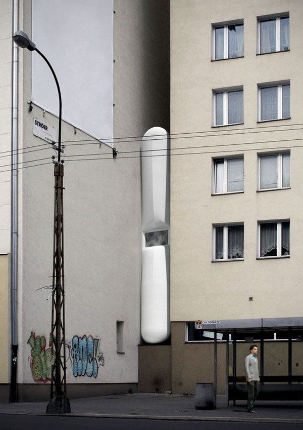 独居隐士Keret House ：波兰华沙最窄的住宅_36.jpg
