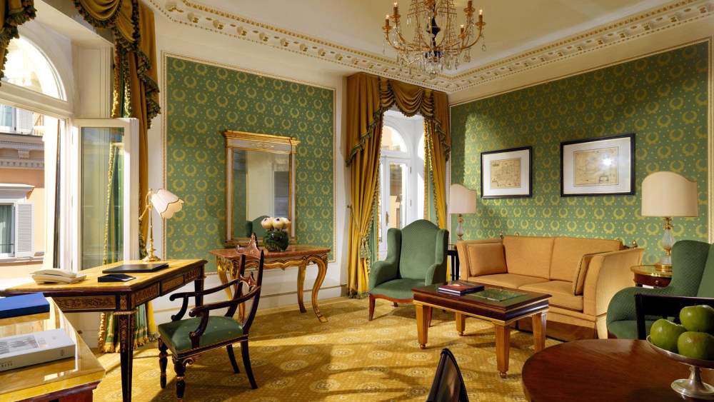 罗马威斯汀埃克塞尔西奥酒店 Westin Excelsior, Rome_Grandluxe_Suite_Green_Empire.jpg