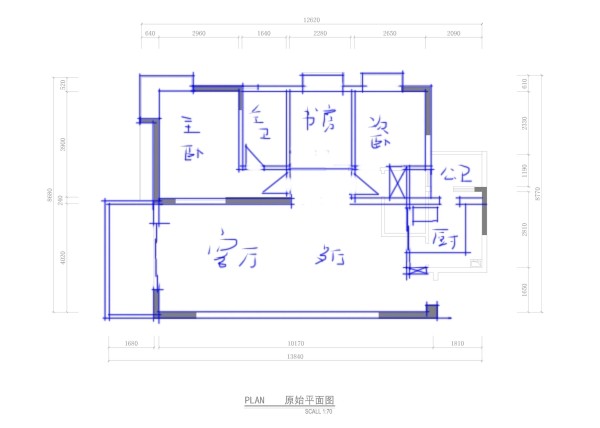 一个家装公司出的方案，感觉不是很满意，求P，指点指点_Image001.jpg