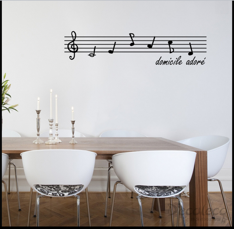 Music Score Wall Decal with hidden French meaning (sheet music wall decal) - dec.png