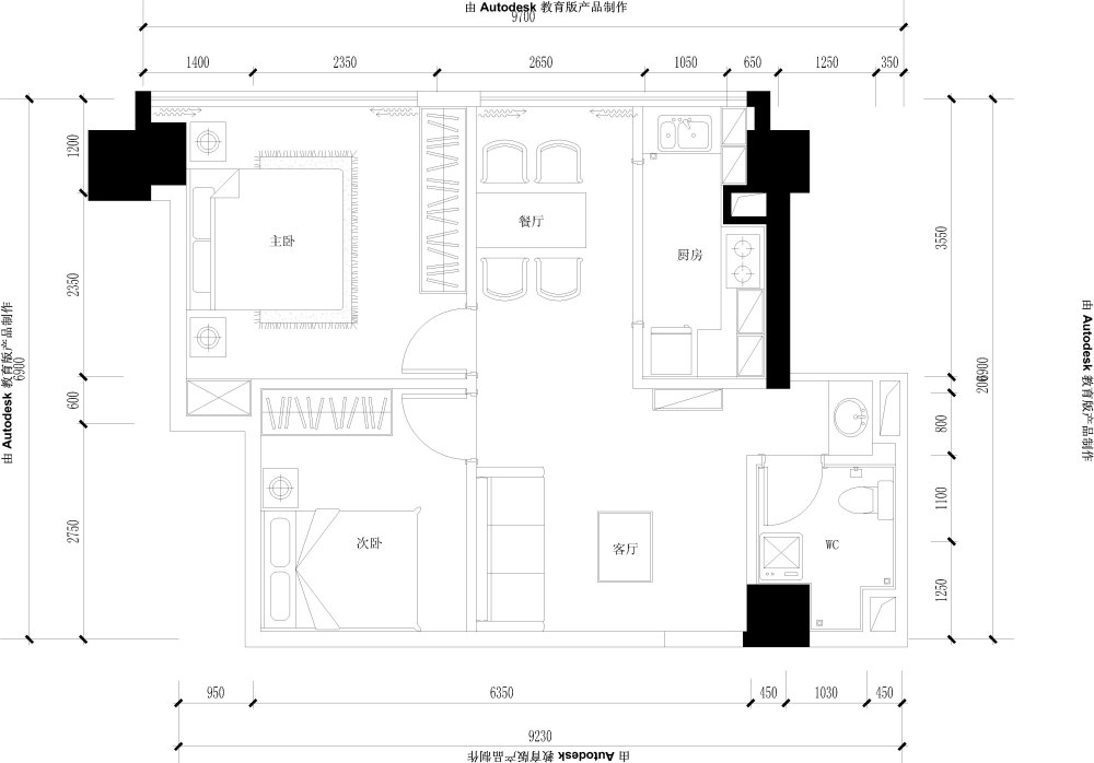 住宅平面布置图求拍砖_A5样板房效果-Model.jpg