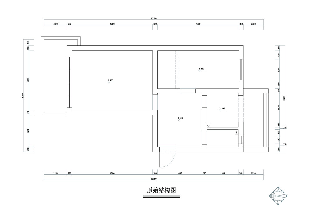 一个变态的户型，请大家帮忙布置一下。_朝晖小区-Model.jpg