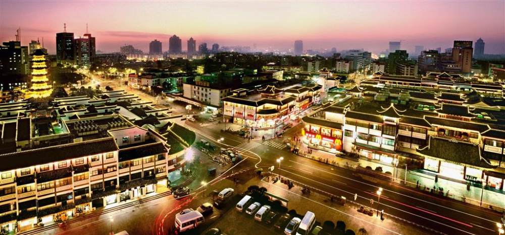 宁波喜来登Sheraton Ningbo Hotel, Ningbo - Zhejiang Province , China_84)Sheraton Ningbo Hotel—A Bird\\\\\\'s Eye View of the Old Town God Temple A.jpg