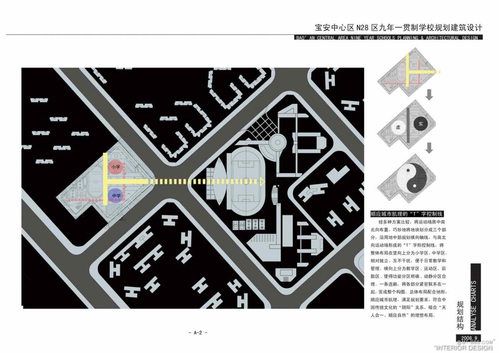 个人收集--深圳宝安中心区N28区九年一贯制学校规划建筑设计_A-2规划结构.jpg