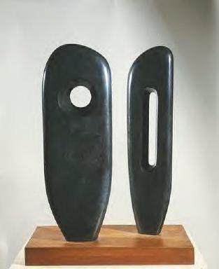 大师 芭芭拉·赫普沃思Barbara Hepworth的 雕塑作品_Two Figures.jpg