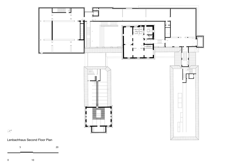 德国慕尼黑·慕尼黑博物馆 / Foster + Partners_second_floor_plan.png