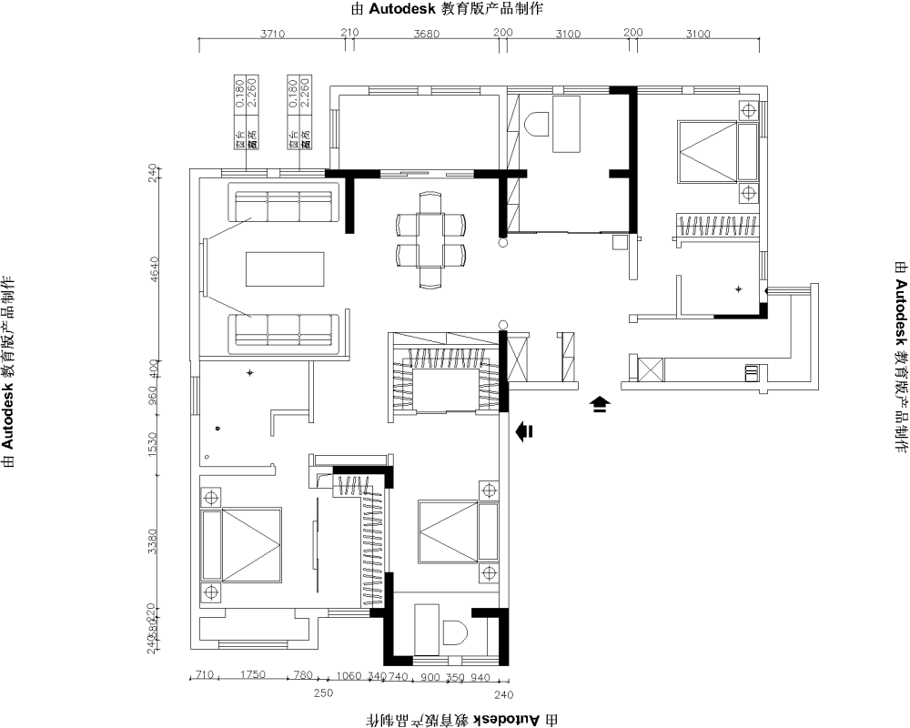 两套户型打通。。。。大家一起来讨论一下。。怎么合理....._新块-Model.png