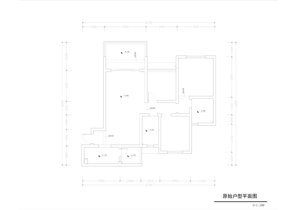 近来客户通过的户型结构规划，大家帮忙优化下！_20原始结构.jpg