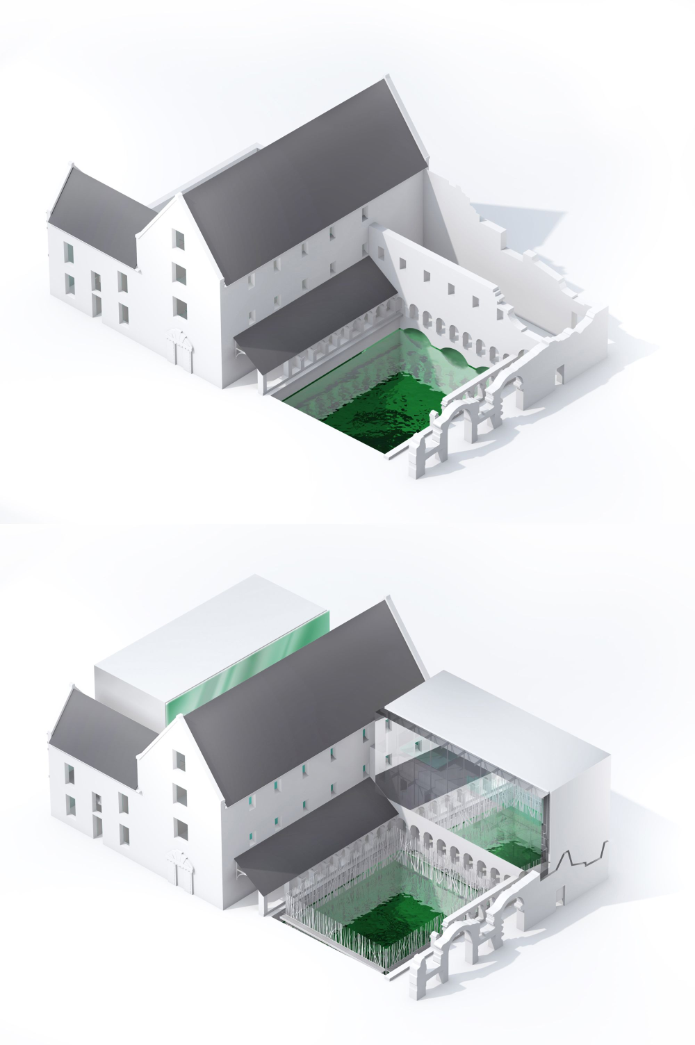 历史里的风景--法国卢维埃音乐学校改扩建工程_sch-ma existant-projet-schematic 3d.png